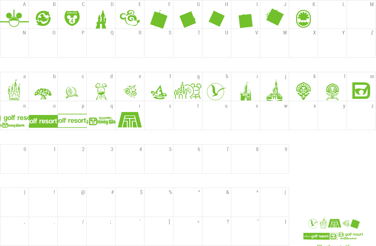 Font Mouse Tags preview